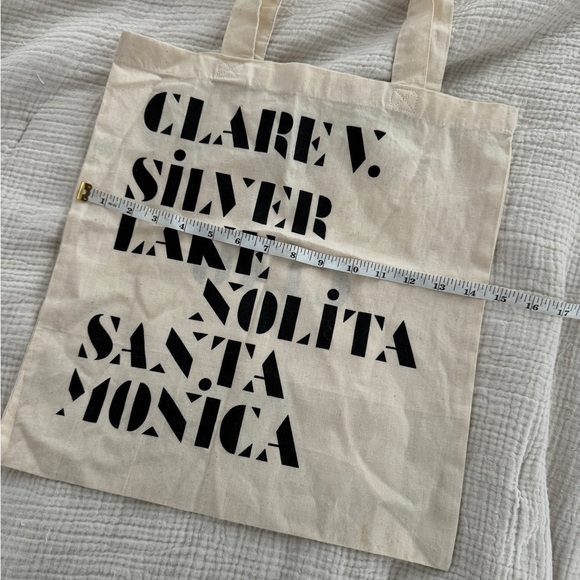 Clare V Lightweight Cotton Tote Bag - Picture 8 of 9
